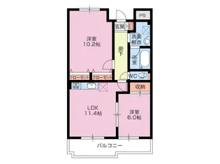 スカイコート【2階】の間取り