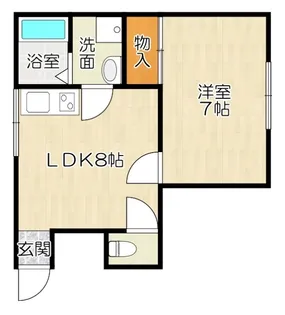 大阪府大阪市東住吉区西今川3【マンション】の間取り