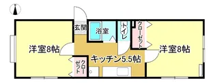 プランドールII【1階】の間取り