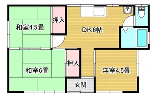 栃木県足利市今福町【一戸建】の間取り