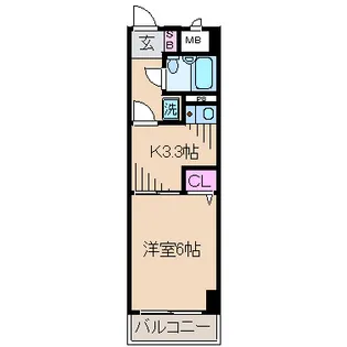 ライオンズマンション元住吉第5【1階】の間取り