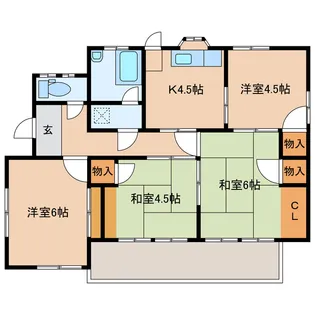 大分県大分市大字森【一戸建】の間取り