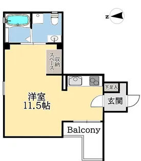 七番館【3階】の間取り