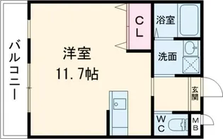 サダルスウド石津【2階】の間取り