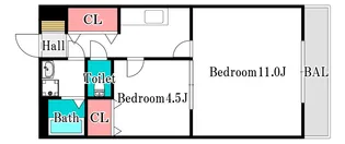 パインシティ【4階】の間取り