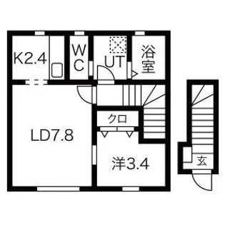 grand parace(グランドパレス)浪江 II【2階】の間取り