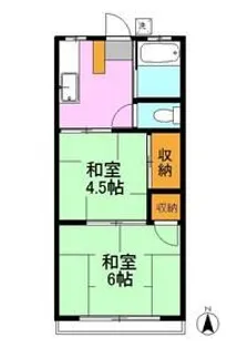 八石荘【2階】の間取り