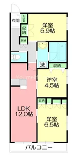 ブラッサム東海岸【2階】の間取り