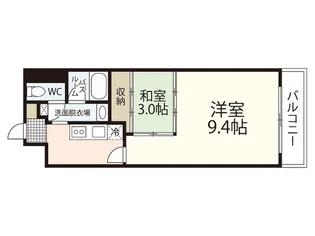 クレベール相原【1階】の間取り