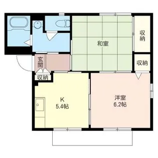 グリーンハイツ仲ノ町A【1階】の間取り