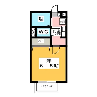メープル若松【1階】の間取り