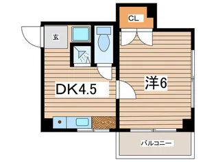 フェリシモサチ【3階】の間取り