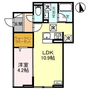 TORISIAS宿郷【1階】の間取り