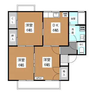 ライブタウン平林 B【1階】の間取り