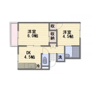 長野県長野市大字栗田【アパート】の間取り