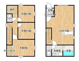 静岡県浜松市中央区上島3【一戸建】の間取り