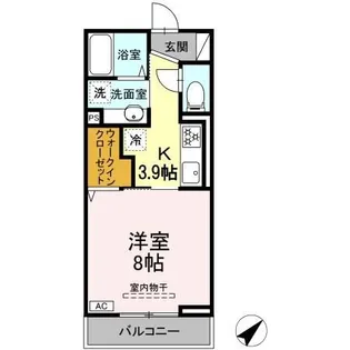 グランドメゾン城ケ丘【2階】の間取り