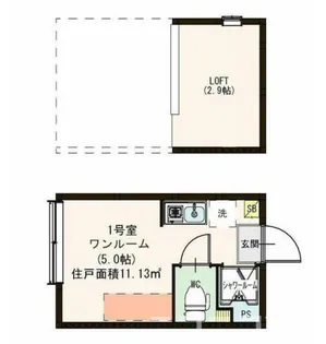 ハーモニーテラス・HAL【1階】の間取り