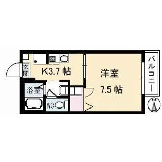 シャーメゾンウエスト【1階】の間取り