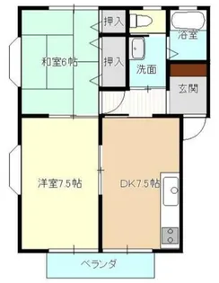 溜屋ハイツIII【1階】の間取り