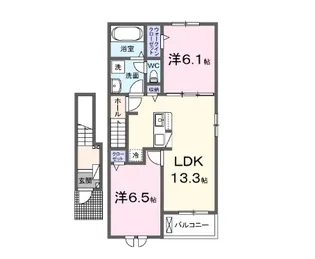 ベル・ヴィオラKVII【2階】の間取り