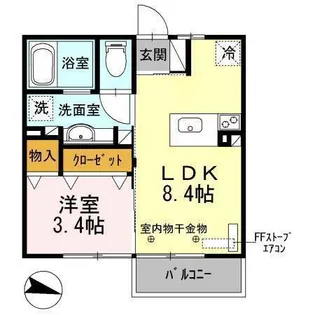 エクシア【2階】の間取り