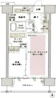 デュオセーヌ柏の葉キャンパス【13階】の間取り