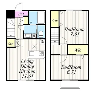 神奈川県厚木市妻田北3【一戸建】の間取り