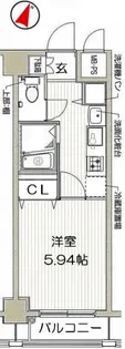 グランヴァン東中野II【1階】の間取り