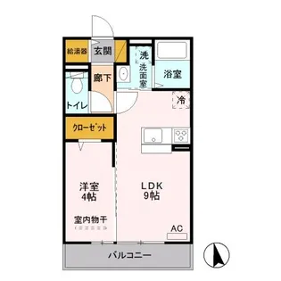 新潟県上越市石橋1【アパート】の間取り