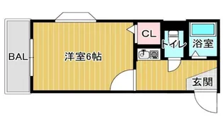 1Kの間取り画像