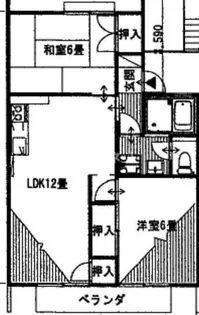 瀬戸ハイツA【1階】の間取り