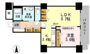 品川シーサイドビュータワーII【13階】の間取り