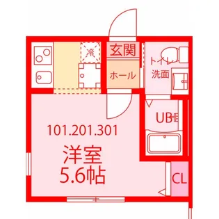 ベイヒルズK 戸部【2階】の間取り