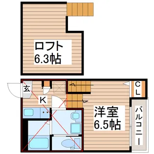 Prendre No.10【2階】の間取り