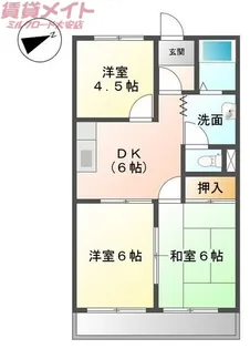 アムールタウン【1階】の間取り