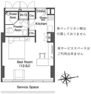 ウエリスアーバン品川タワー【9階】の間取り