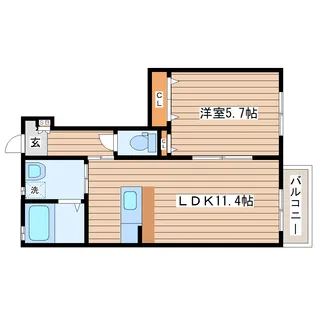 ラグジュアリー【1階】の間取り