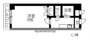 コロナハイツC棟【2階】の間取り