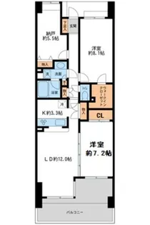 千葉県千葉市美浜区幸町1【マンション】の間取り