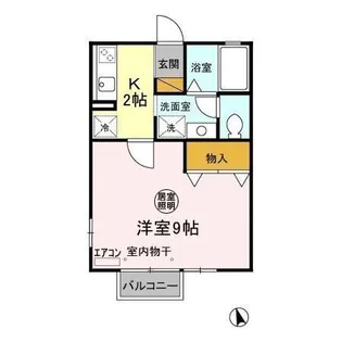 メゾン・ド・ルミエールC【1階】の間取り
