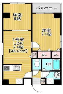東京都墨田区石原4【マンション】の間取り