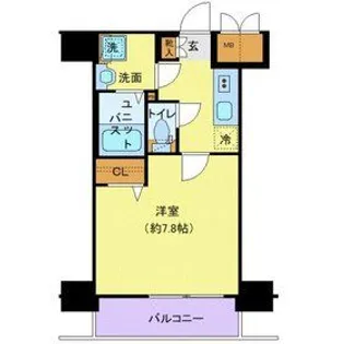 東京都新宿区中落合3【マンション】の間取り