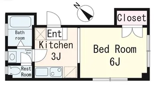コーポ富貴【2階】の間取り