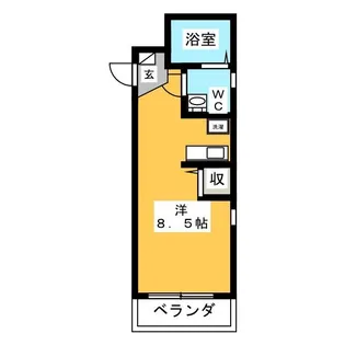 フォレストヴィラ東田【1階】の間取り