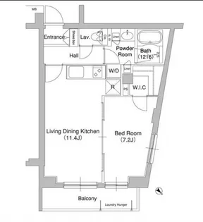 東京都渋谷区千駄ヶ谷3【マンション】の間取り