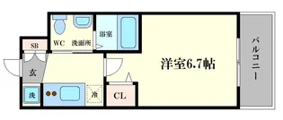 大阪府大阪市港区市岡元町2【マンション】の間取り