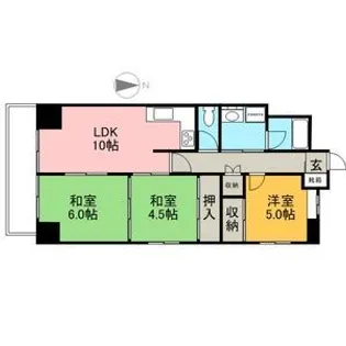 グランコート21【5階】の間取り