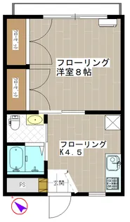 ハイツナラIII【2階】の間取り