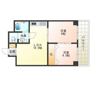 ラパンジール阿波座【3階】の間取り